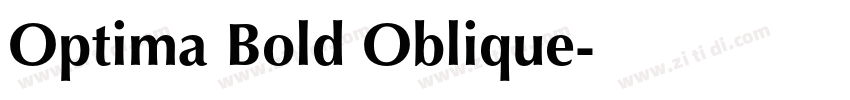 Optima Bold Oblique字体转换